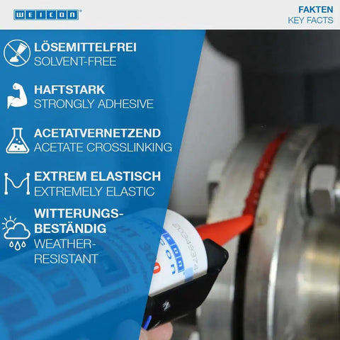 Heavy Duty High Temp Silicone Sealant For Sealing Bonding And Insulating Withstand Up To 572 Fahrenheit applied on metal joint