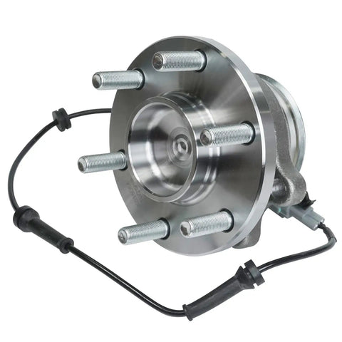RWD Front Wheel Bearing And Hub Assembly Kit Fits Nissan Frontier 2005 To 2025 For Pathfinder 2005 To 2012 Xterra 2005 To 2015 And Suzuki Equator 2009 To 2012 No Fuss Install Complete Front Hub Replacement visible with 6-bolt, ABS-ready hub