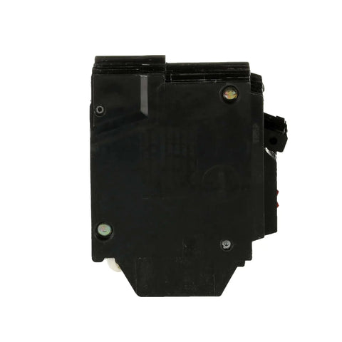 Side view of 60 Amp Double-Pole Ground Fault Circuit Breaker with Self-Test, GFCI Safety Unit for Residential, Commercial & Industrial Panel Use.