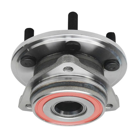 Front Wheel Bearing Hub Assembly For Jeep Wrangler TJ 2000 To 2006 And Cherokee 1999 To 2001 Non ABS With 5 Lug 3 Bolt Triangular Flange Replacement Direct Fit Beefy Durable Steel For Off Road And Daily Driver
