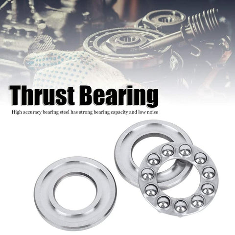 5 pcs silver axial ball thrust bearings, mounted bearing set, 5/8 bore