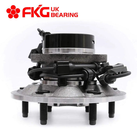 Front Left Wheel Bearing Hub Assembly With ABS For 4x4 Trucks, 6-Lug, Front view, 2004-2008 Chevrolet Colorado