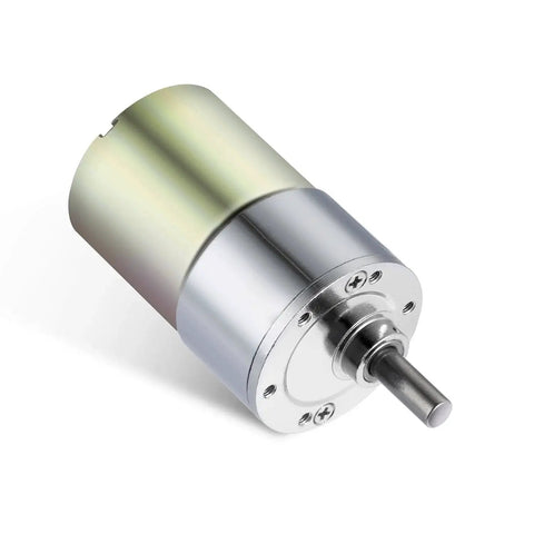 Beefy 12V DC Gear Motor With High Torque And Micro Speed Reduction Eccentric Output Shaft 37mm Gearbox All Metal Gears Pure Copper Rotor
