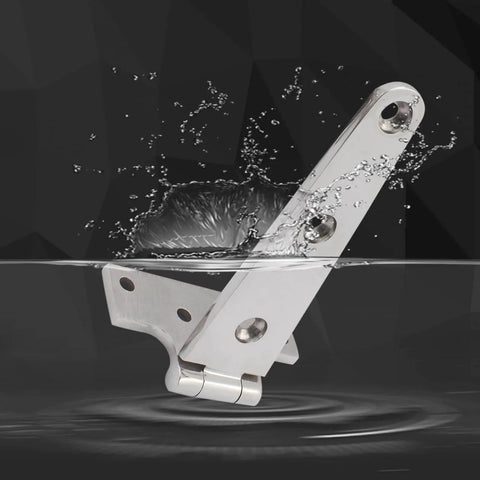 316 Stainless Steel T Hinges Marine Grade Heavy Duty Boat Hatch Hinge submerged in water showing corrosion resistance