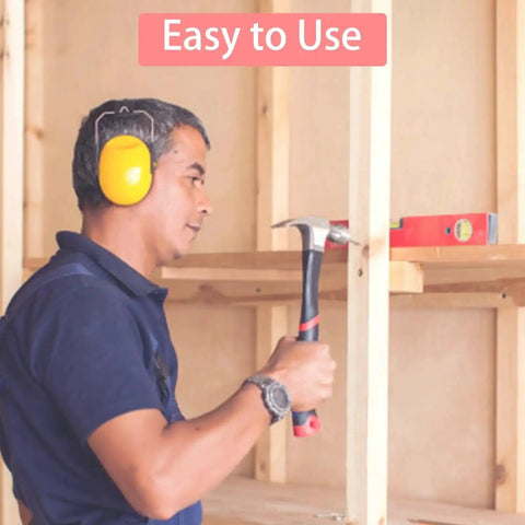 Person using a hammer to install shelves with easy-to-use stainless steel shelf dowel pins for cabinets and furniture.