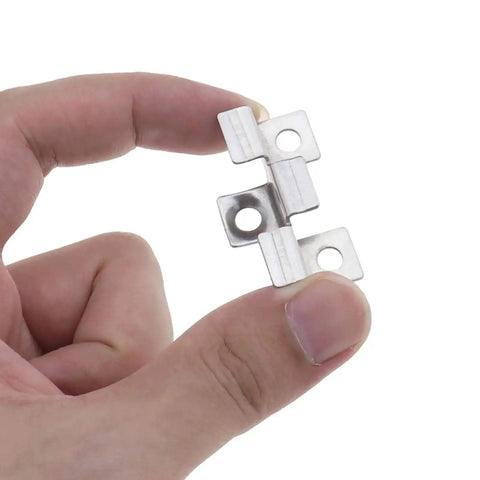 100 Pieces Decking Hidden Spacer Fasteners Board Clips With Self Tapping Screws Stainless Steel DIY Hardware for grooved joists