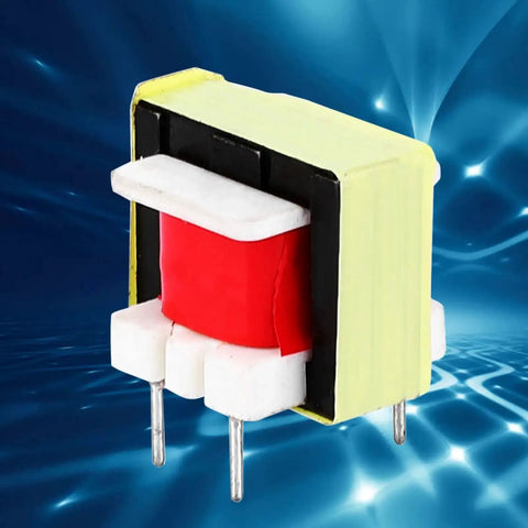 1300 To 8 Ohm Impedance Audio Transformer EE14 Single Phase Oil Immersed And Air Cooled 10 Pack visible with colorful housing