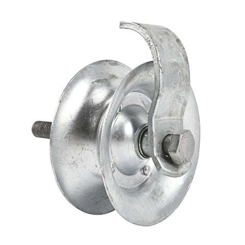 Galvanized steel 5-inch pipe track roller with bolt for 1-5/8 in pipe track
