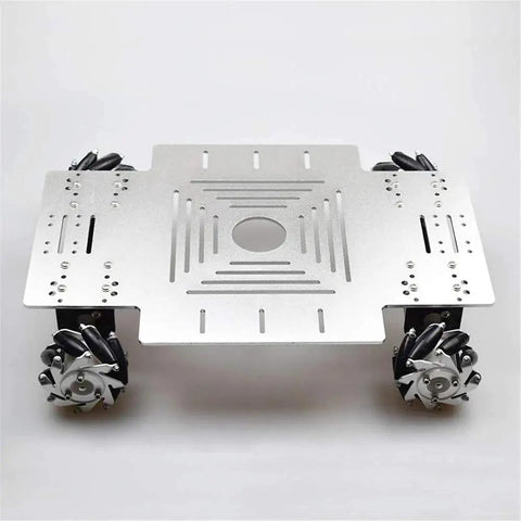 4WD Mecanum Wheel Robot Car Chassis Kit With 3mm Aluminum Frame 325 By 230 Mm Platform And 4 DC Motors for Arduino and STM32