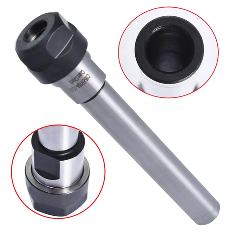 ER16 100L Straight Shank Tool Holder Collet Chuck For CNC Lathe Milling 16mm Shank, 0.01mm Runout Tolerances, High Grade Carbon Steel