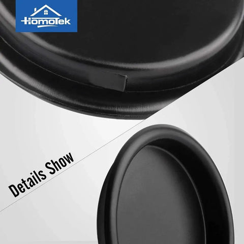 Close-up of Four Pack Black Closet Door Finger Pulls With Easy Snap In Installation for Bypass Sliding Doors.
