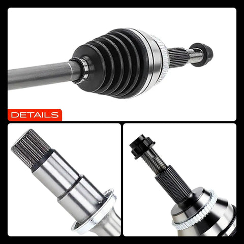 CV Drive Axle Shaft Assembly Front Right Passenger Side For Toyota Camry Avalon Highlander Solara And Lexus ES350 RX330 RX350 2.5L 3.0L 3.3L 3.5L V6 Beefed Up Upgrade, showing details