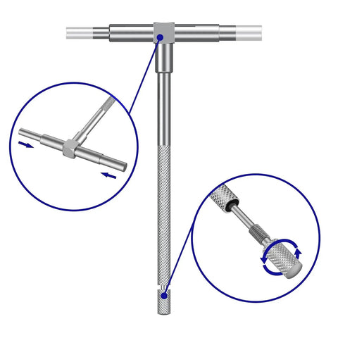Telescoping Gage Set Six Pack Stainless Steel Bore Gauges For Inside Diameter Measurement Range From Five Sixteenths To Six Inches Ideal