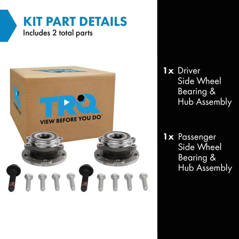 Left And Right Wheel Bearing And Hub Assembly Set Two Piece For VW Beetle Golf GTI Tiguan Jetta Passat All Wheel Drive