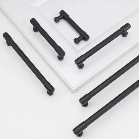 10 Pack 5 Inch Matte Black Cabinet Handles For Kitchen Cabinets And Drawers Alloy Drawer Pulls Solid Cabinet Hardware