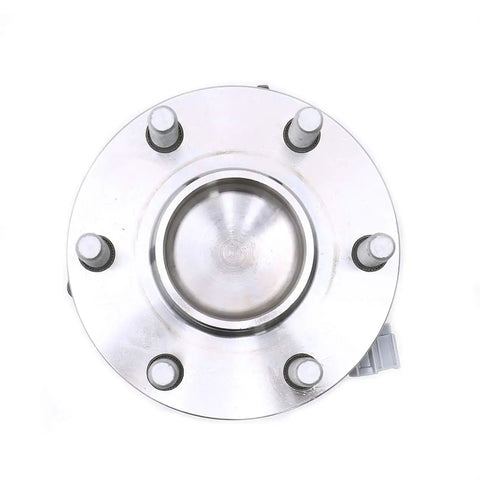 Top view of 2WD Front Wheel Bearing Hub Assembly with ABS Direct Fit Replacement for 2005 2016 Nissan Frontier 2005 2015 Nissan Xterra