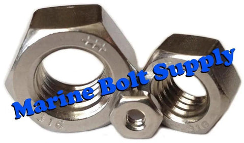 316 Stainless Steel Hex Nut Assortment Kit For Marine Hardware And Boat Repair, Heavy Duty Type 316 Nuts, Rust Resistant, Assorted Sizes