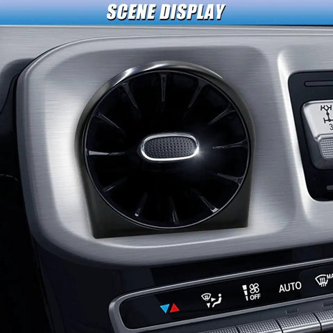Close-up view of a 52Mm Gauge Mount Universal Pillar Pod Holder for 52mm Instrument Gauges, installed in a car dashboard.