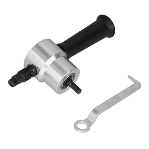 Pro Grade Double Head Metal Cutter Nibbler For Quick Cuts In Metal Plastic And Fiberboard With High Speed Steel Blades Attachment