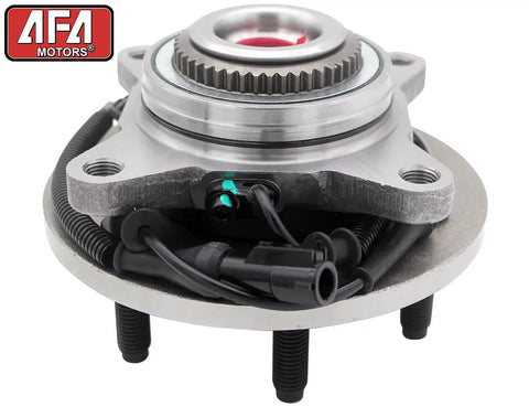 Front Wheel Bearing Hub Assembly For 2004 2005 Ford F150 Four Wheel Drive 6 Lug ABS Cable Compatible With Heritage Hub