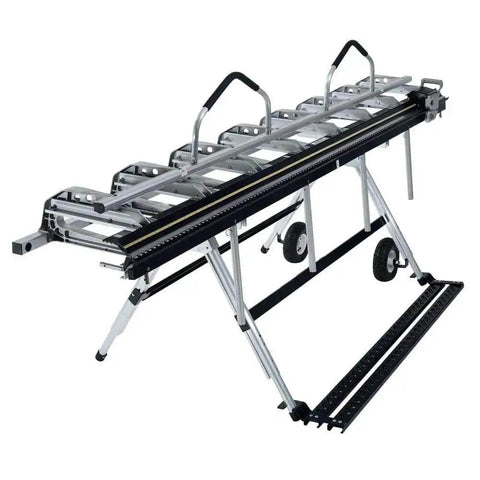 Maximum XL Industrial Brake With Max Snap Stand, Wheel Kit And Cut Off, Lightweight And Totally Portable Sheet Metal Bender with pivot hinge