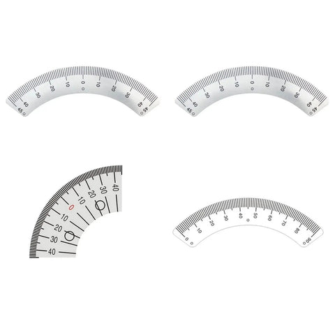 Protractor Milling Machine Angle Plate With 45 Degree Gauge And Stainless Steel Ruler For Drilling Grinding And Milling, Precision Workshop Tool, showing four stainless steel rulers with 45 degree markings.