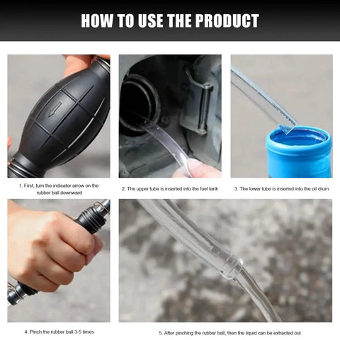 Go To Hand Fuel Transfer Pump With Rubber Primer Bulb 6mm And One Quarter Inch Manual Fuel Primer Bulb usage instructions