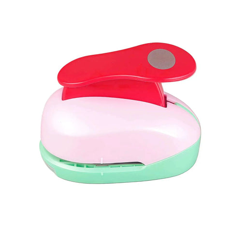 1 Inch Oval Lever Punch For Crafting And Scrapbooking Handheld Paper Punch For DIY Cards Gift Tags with candy color finish