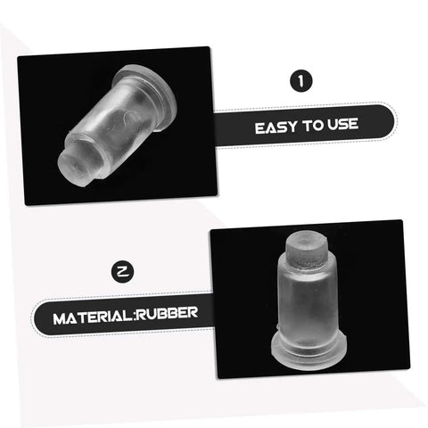 10 Pcs Scale Pan Feet Rubber Feet For Electronic Scales Replacement Parts Leg Pads, transparent rubber, close-up views