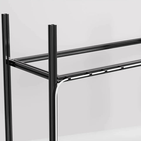 2020 3030 Series Cable Clips And T Slot Aluminum Profile Accessories For European Standard 2020 3030 Aluminum Extrusion Black Linear Rail Cord Organizer installed view