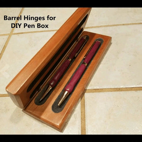 20 Pcs Brass Barrel Hinges Hidden Concealed Invisible For Jewelry Keepsake Box And Small Cabinet Door Craft Hinge Set