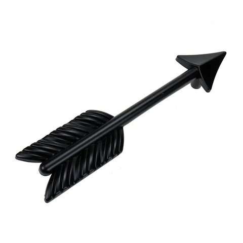 Set Of 4 Black Zinc Alloy Arrow Cabinet Handles With Rust And Corrosion Resistant Finish, 96mm Center To Center Mount, arrow design handle