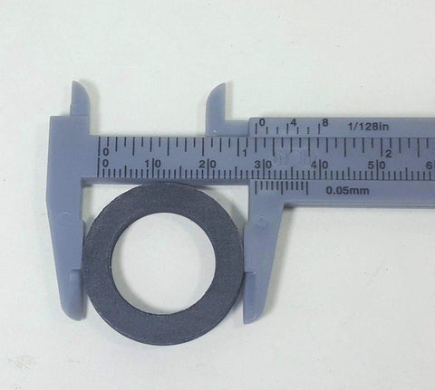 Gray EPDM water meter gasket, 3/4 in x 1/8 in, for 5/8 x 3/4 or 3/4 meter, pack of 24.