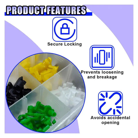 Colorful clips from 80 Piece Car Door Lock Rod Clip Set Universal Left And Right Door Handle Rod End Clips Replacement For Cars Trucks SUVs Multicolor Push Clips Hood Latch Retainers.