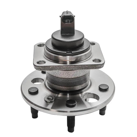 Front view of 2pc Rear Hub Bearing Assemblies with ABS Sensor, 5-Bolt 5-Lug Fit Chevrolet Malibu Buick LeSabre and more