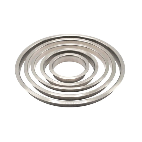 10 Inch Diameter 2 Inch Height Polished Stainless Steel Trash Grommets For Countertop Inserted Trash Chutes, corrosion-resistant