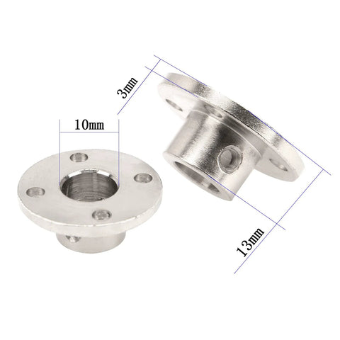 5-pack Vgoohobby flange shaft couplings, metal, 10mm bore for RC model shaft joints