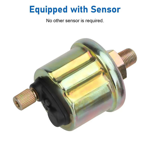 Oil Pressure Gauge 12V 2 Inch 52mm With Sensor For Car RV Truck Boat Marine Real Time Monitoring replacement sensor close-up