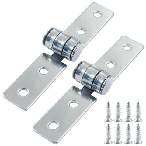 3 Inch Folding Butt Hinges Set Of 2 Stainless Steel Door And Window Hinges With 4 Holes And 8 Mounting Screws Durable Corrosion Resistant