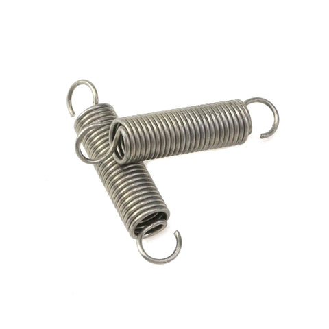 Mcredy 2-pack stainless steel extension springs with dual hooks, 0.4x2 in for hobby crafts and DIY repairs