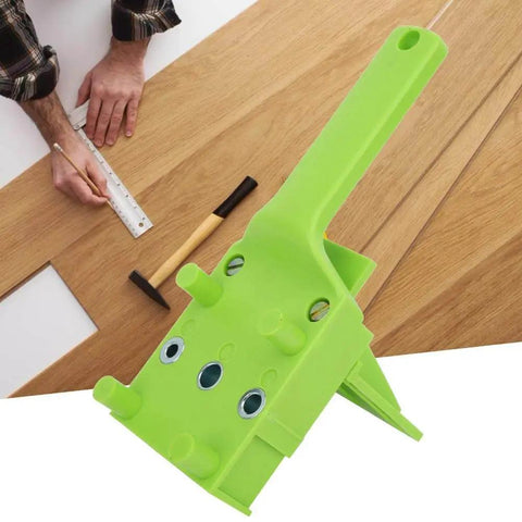 Woodworking Doweling Jig Kit For Precise 6mm 8mm And 10mm Holes 8 Piece Drill Guide Set shown on wooden surface