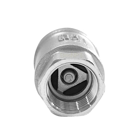 BesNPT 3/4 inch NPT stainless steel spring check valve, inline one-way water valve