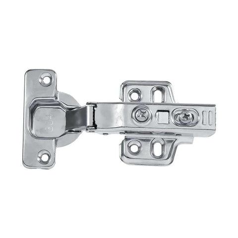 Top view of Three Types Stainless Steel Hydraulic Furniture Cupboard Face Frame Cabinet Door Concealed Hinges With 90 Degree Adjustability