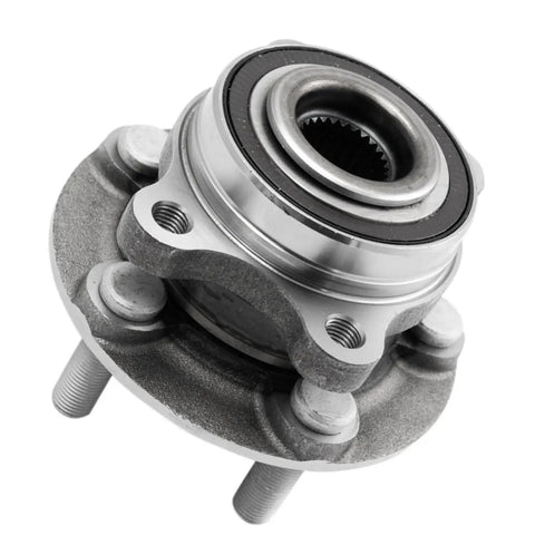 Close-up of Two Piece Front Wheel Bearing Hubs For Ford Edge Fusion Lincoln MKX MKZ Continental Nautilus Replacement Pair