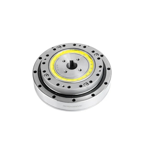 SHF 32 III High Precision Strain Wave Gear Reducer for automation robots and medical stepper motors by Harmonic Drive, front view