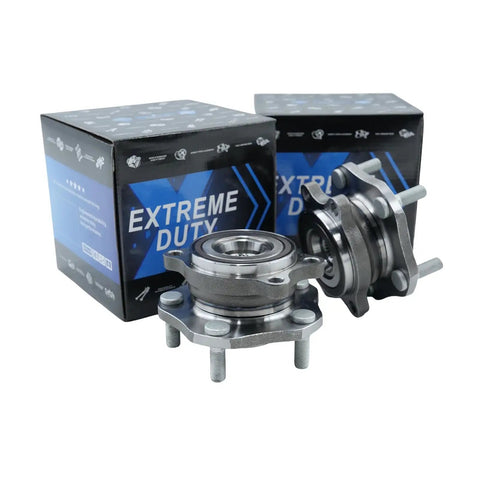 Front view of 2 Pack Front Wheel Bearing Hub Assembly 5 Lug Fits Nissan Rogue 2014 to 2023 Rogue Sport 2017 to 2022 Qashqai 2017 to 2018