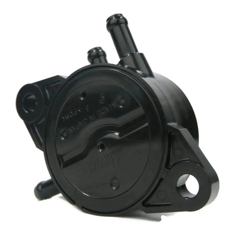 Front view of Genuine 808656 Mechanical Fuel Pump Drop In Replacement For Small Engine Mowers And Power Equipment Built Tough OEM Grade Dur for Briggs And Stratton Engines.