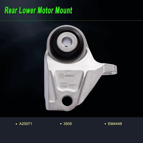 Rear Lower Motor Mount for Set Of 4 Heavy Duty Engine Motor Mounts For 2014 2021 Ram ProMaster 1500 2500 3500 3.6L V6 Replacement Parts A5938 A20071 A5879 A20080 68185879AA 68157407AA 68157408AB 68264483AA.