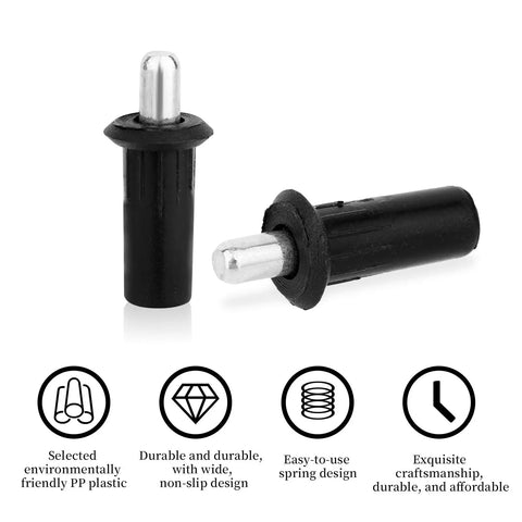 10 Pack Spring Loaded Cabinet Door Repair Pins For Shutters Doors And Windows Durable Plastic And Metal Telescopic Damper Pins Must Have Furniture Fittings Connector Replacement Hardware For Indoor And Outdoor Use