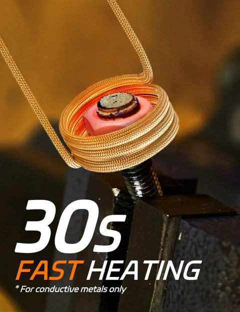 Induction Heater Bolt Removal Kit For Rusty Screws And Nuts 1100W 110V Magnetic Induction Heater with three coils in use